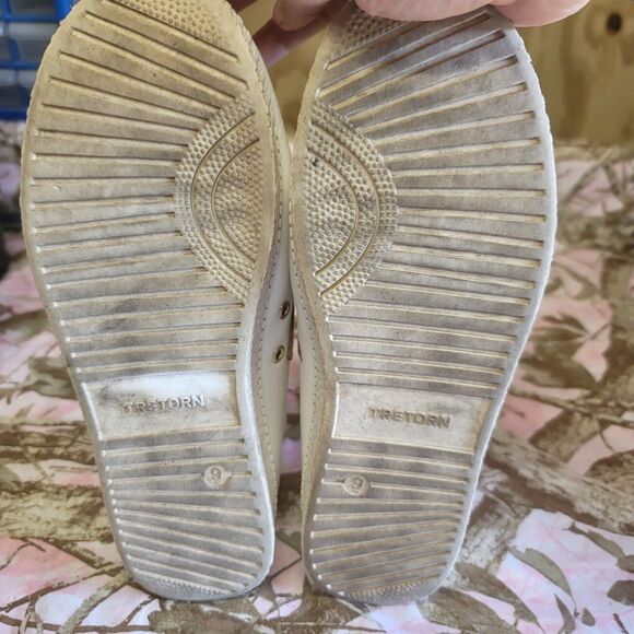 Tretorn Nylite Leather With Animal Print Shoes Womens Size 9M - Picture 7 of 10